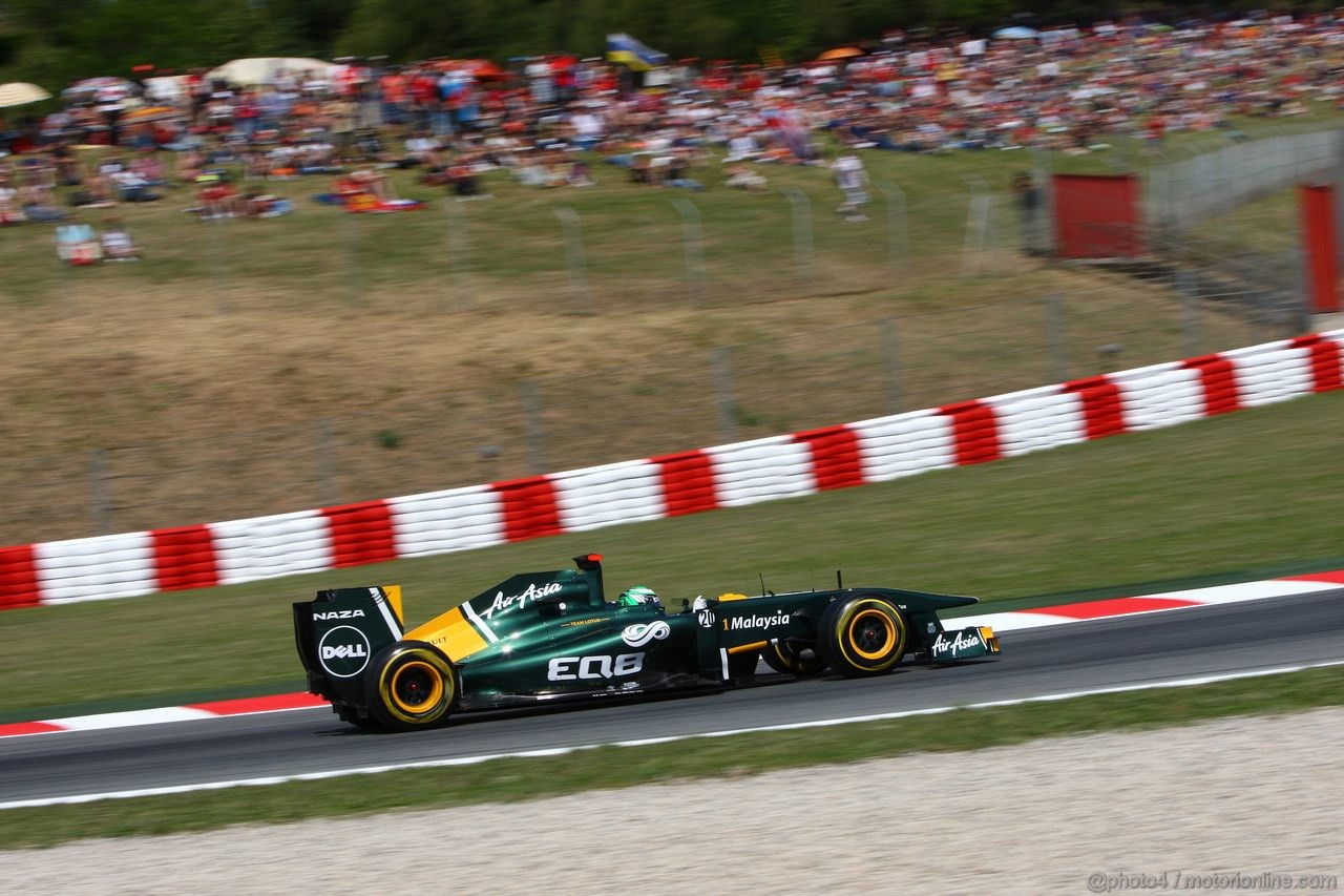 GP SPAGNA, 21.05.2011- Prove Libere 3, Sabato, Heikki Kovalainen (FIN), Team Lotus, TL11 
