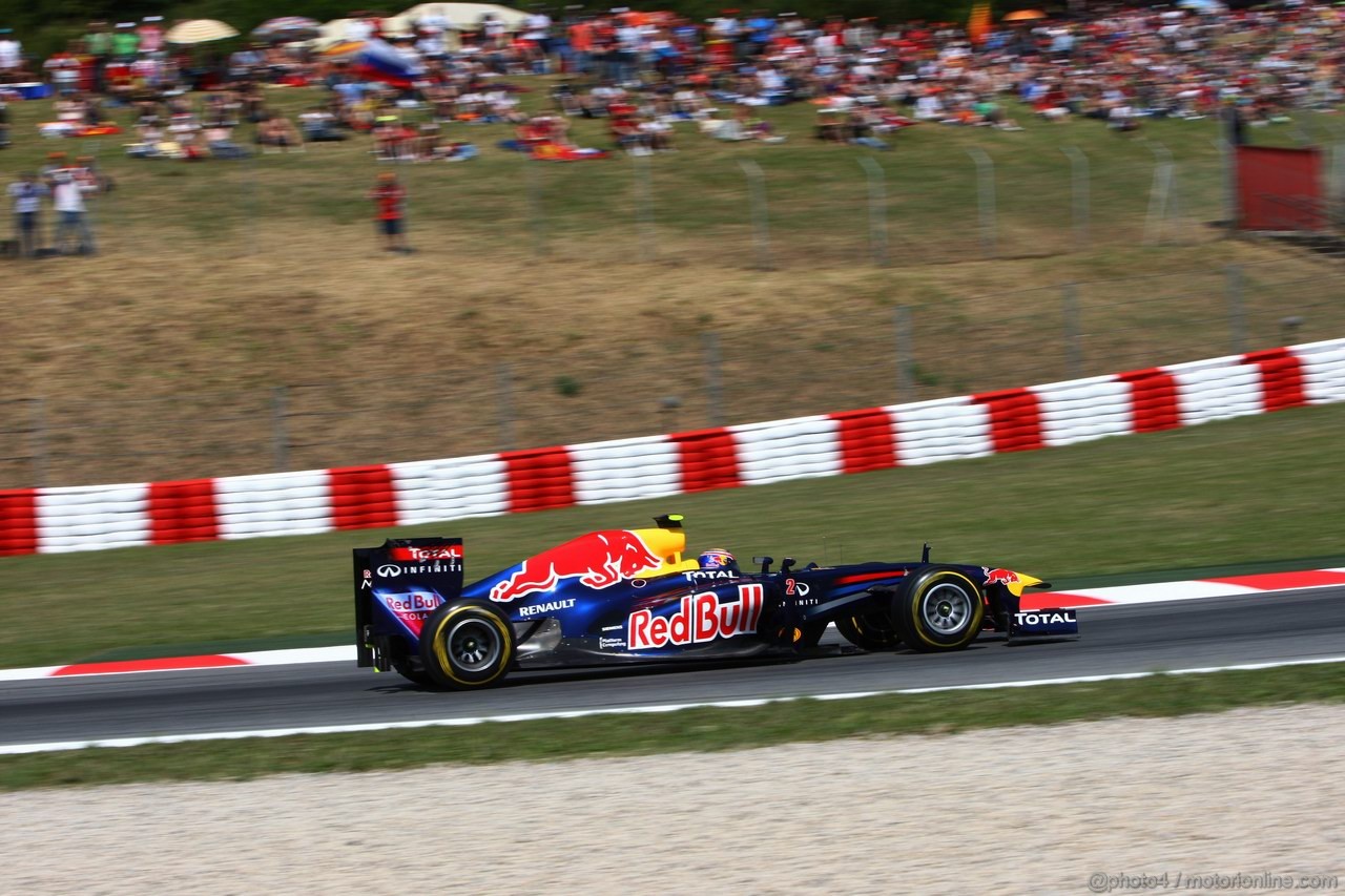 GP SPAGNA, 21.05.2011- Prove Libere 3, Sabato, Mark Webber (AUS), Red Bull Racing, RB7 