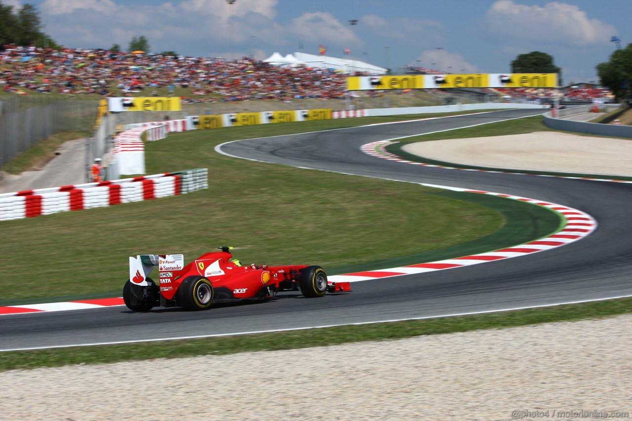 GP SPAGNA, 21.05.2011- Prove Libere 3, Sabato, Felipe Massa (BRA), Ferrari, F-150 Italia 