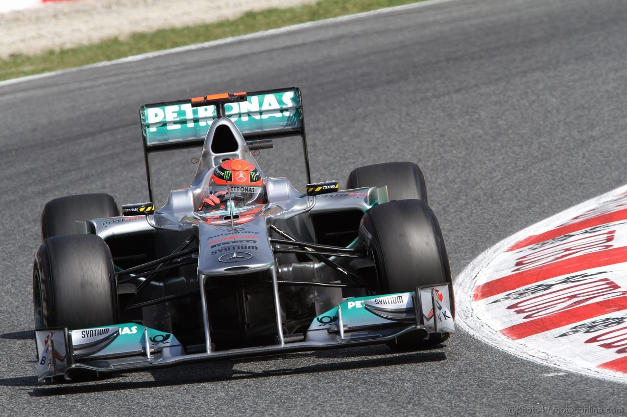 GP SPAGNA, 21.05.2011- Prove Libere 3, Sabato, Michael Schumacher (GER), Mercedes GP Petronas F1 Team, MGP W02 