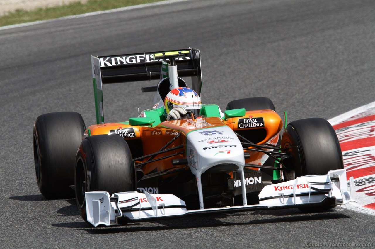 GP SPAGNA, 21.05.2011- Prove Libere 3, Sabato, Paul di Resta (GBR) Force India VJM04