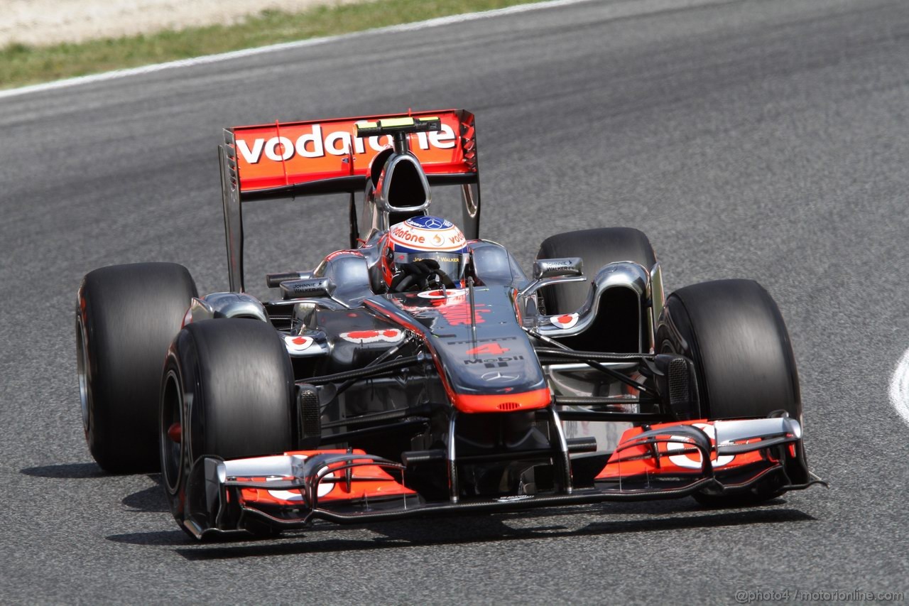 GP SPAGNA, 21.05.2011- Prove Libere 3, Sabato, Jenson Button (GBR), McLaren  Mercedes, MP4-26 