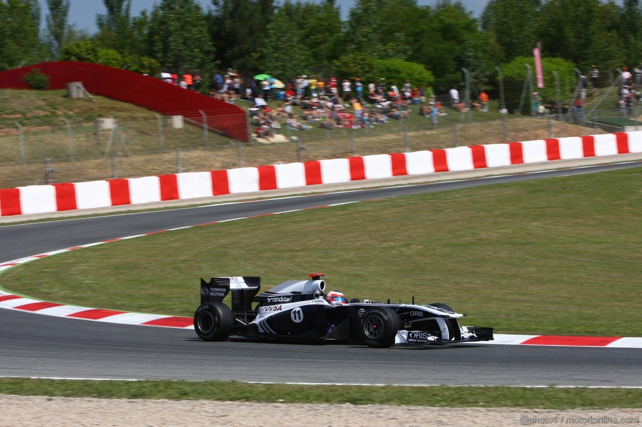 GP SPAGNA, 21.05.2011- Prove Libere 3, Sabato, Rubens Barrichello (BRA), Williams FW33 