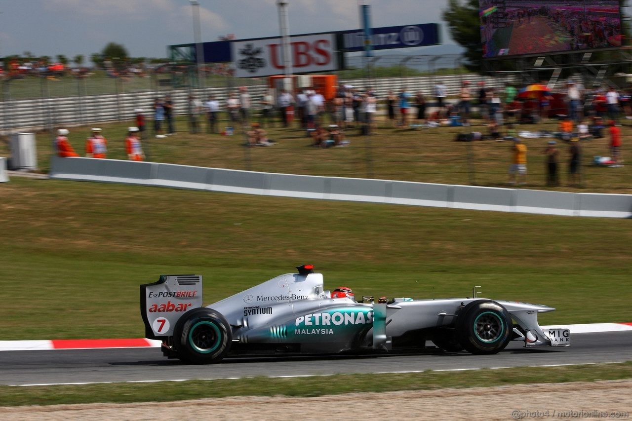 GP SPAGNA, 21.05.2011- Prove Libere 3, Sabato, Michael Schumacher (GER), Mercedes GP Petronas F1 Team, MGP W02 