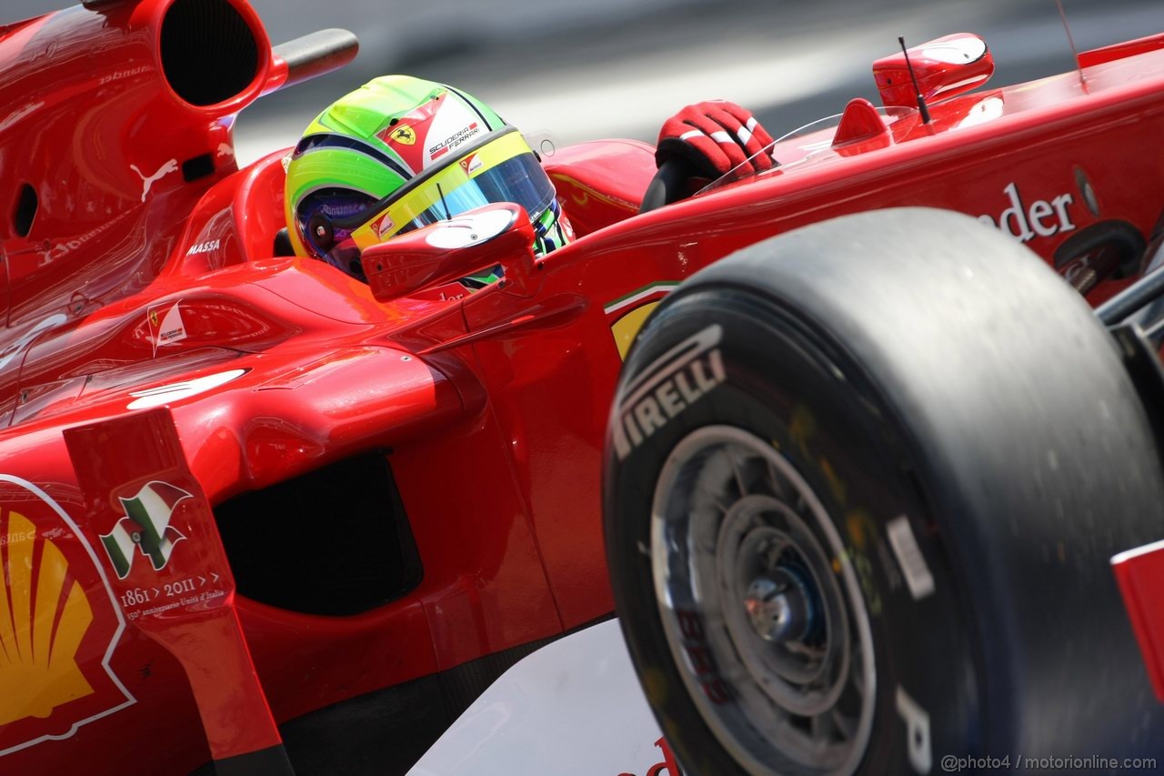 GP SPAGNA, 21.05.2011- Prove Libere 3, Sabato, Felipe Massa (BRA), Ferrari, F-150 Italia 