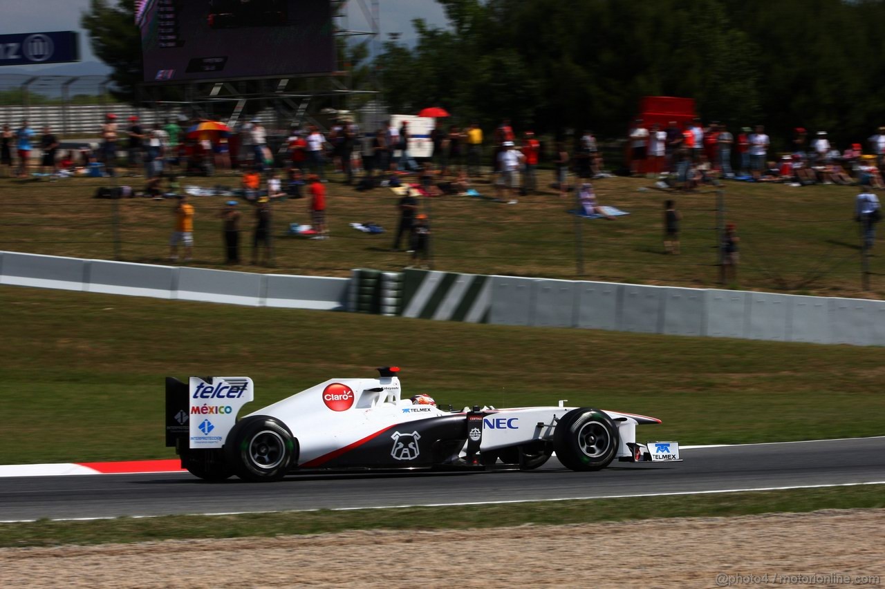 GP SPAGNA, 21.05.2011- Prove Libere 3, Sabato, Kamui Kobayashi (JAP), Sauber F1 Team C30