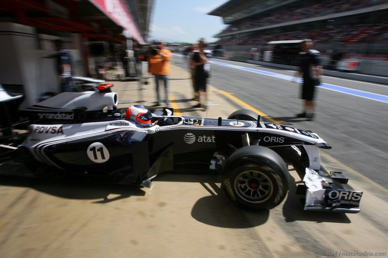 GP SPAGNA, 21.05.2011- Prove Libere 3, Sabato, Rubens Barrichello (BRA), Williams FW33 