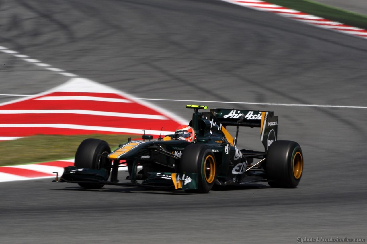 GP SPAGNA, 21.05.2011- Prove Libere 3, Sabato, Jarno Trulli (ITA), Team Lotus, TL11 