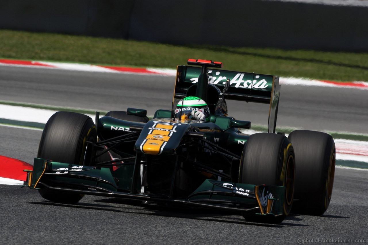 GP SPAGNA, 21.05.2011- Prove Libere 3, Sabato, Heikki Kovalainen (FIN), Team Lotus, TL11 