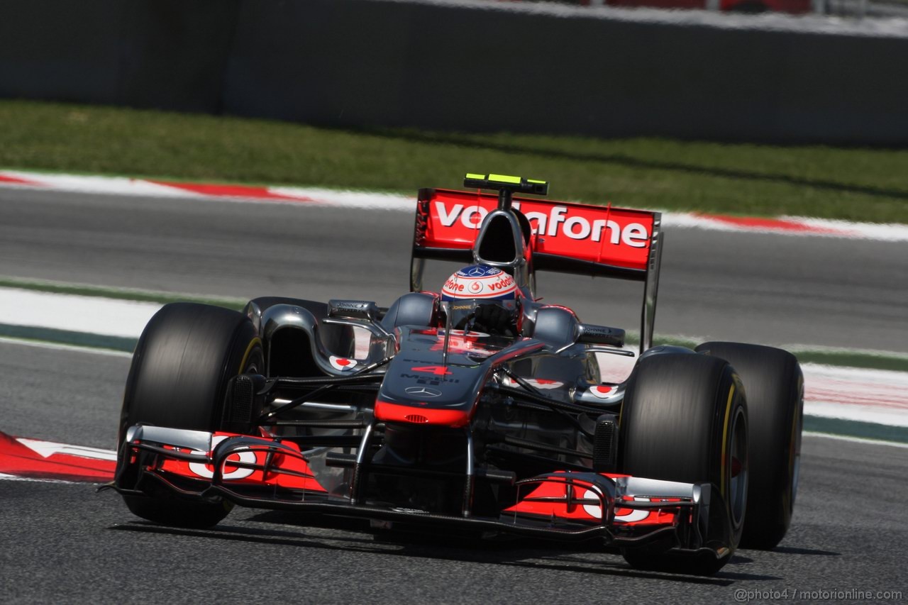 GP SPAGNA, 21.05.2011- Prove Libere 3, Sabato, Jenson Button (GBR), McLaren  Mercedes, MP4-26 