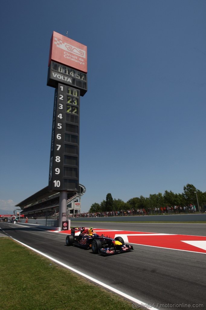 GP SPAGNA, 21.05.2011- Qualifiche, Mark Webber (AUS), Red Bull Racing, RB7 