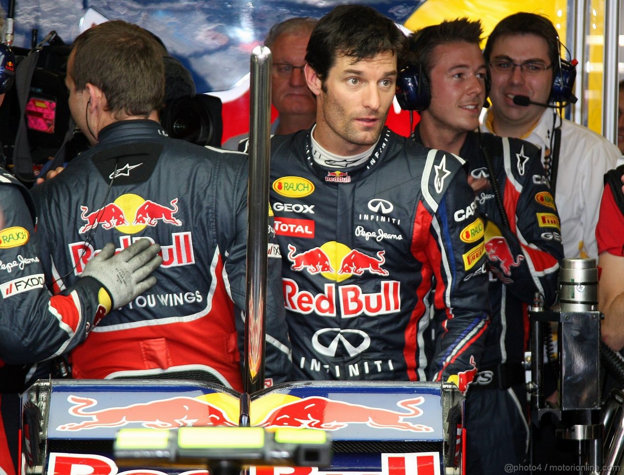 GP SPAGNA, 21.05.2011- Qualifiche, Mark Webber (AUS), Red Bull Racing, RB7 pole position 