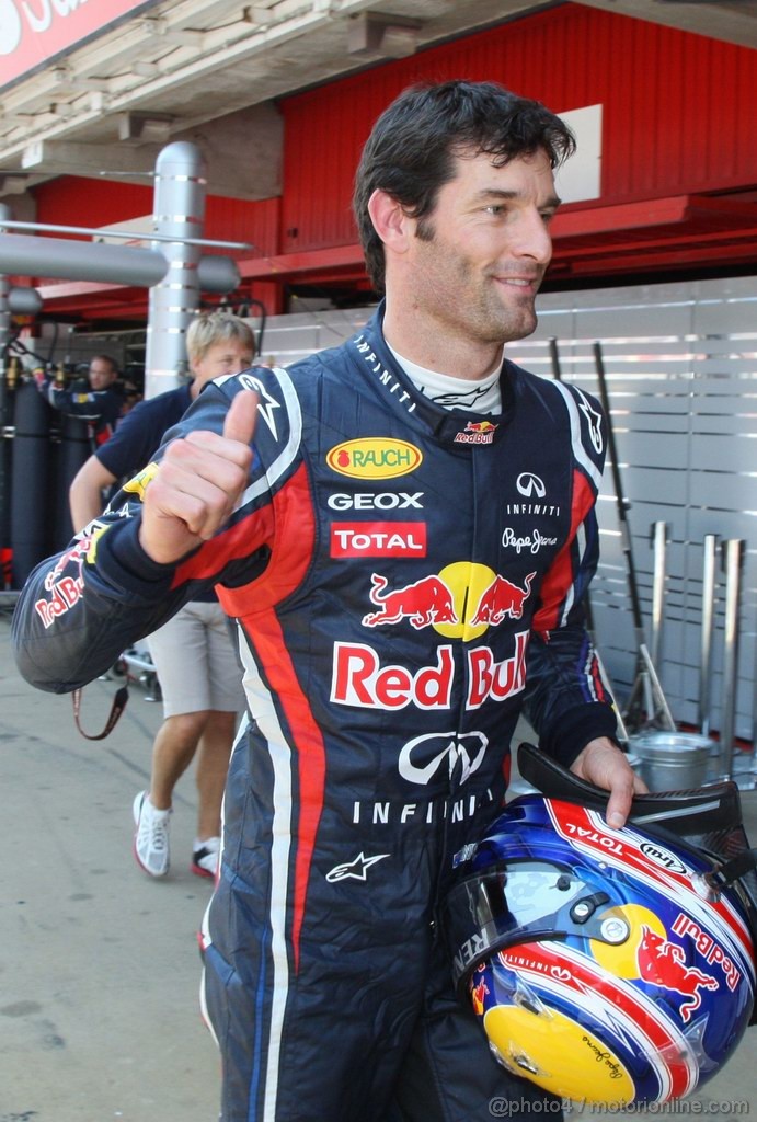 GP SPAGNA, 21.05.2011- Qualifiche, Mark Webber (AUS), Red Bull Racing, RB7 pole position 