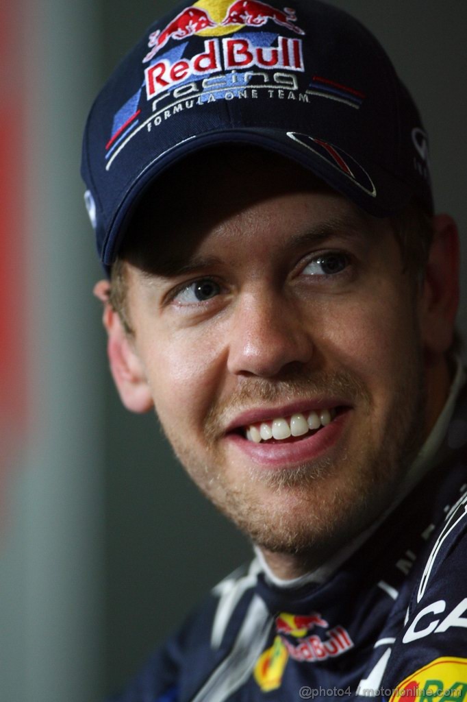 GP SPAGNA, 21.05.2011- Qualifiche, Conferenza Stampa, Sebastian Vettel (GER), Red Bull Racing, RB7