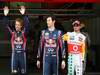GP SPAGNA, 21.05.2011- Qualifiche, Sebastian Vettel (GER), Red Bull Racing, RB7 secondo, Mark Webber (AUS), Red Bull Racing, RB7 pole position e Lewis Hamilton (GBR), McLaren Mercedes, MP4-26 terzo