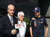 GP SPAGNA, 21.05.2011- Sebastian Vettel (GER), Red Bull Racing, honoured at the circuit with a plaque, Sebastian Vettel (GER), Red Bull Racing, RB7 e Bernie Ecclestone (GBR), President e CEO of Formula One Management  