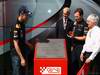 GP SPAGNA, 21.05.2011- Sebastian Vettel (GER), Red Bull Racing, honoured at the circuit with a plaque Sebastian Vettel (GER), Red Bull Racing, RB7, Bernie Ecclestone (GBR), President e CEO of Formula One Management  e Christian Horner (GBR), Red Bull Racing, Sporting Director 