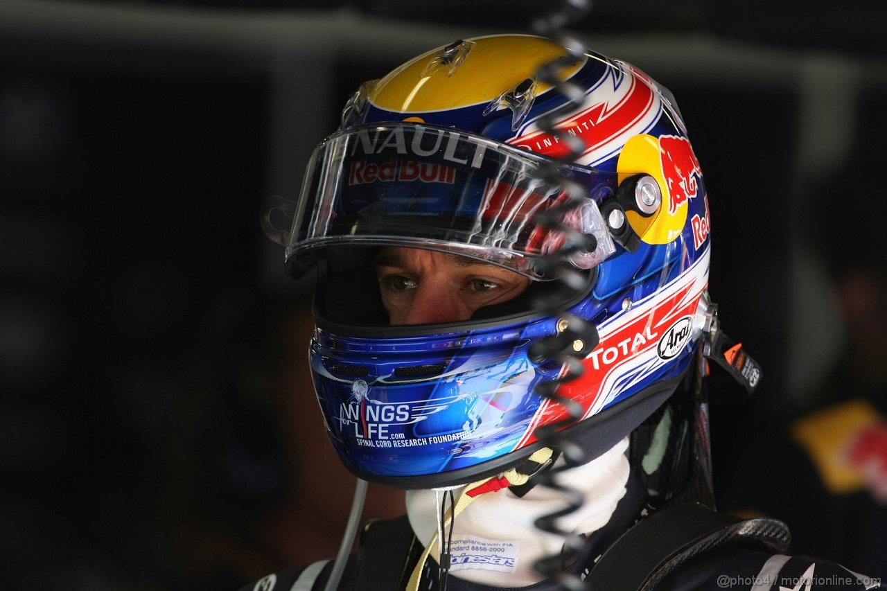 GP SPAGNA, 20.05.2011- Prove Libere 1, Venerdi', Mark Webber (AUS), Red Bull Racing, RB7