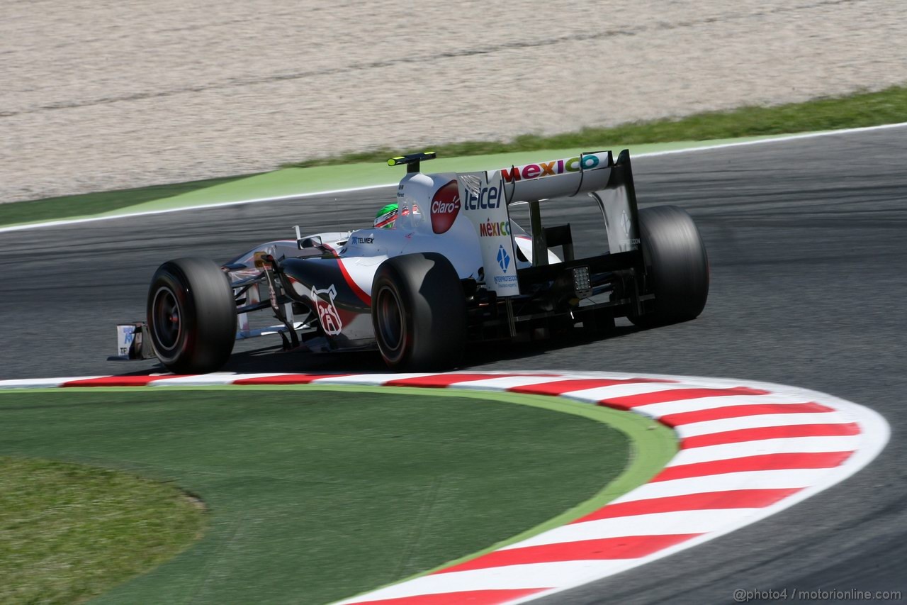 GP SPAGNA, 20.05.2011- Prove Libere 1, Venerdi', Sergio Pérez (MEX), Sauber F1 Team C30 