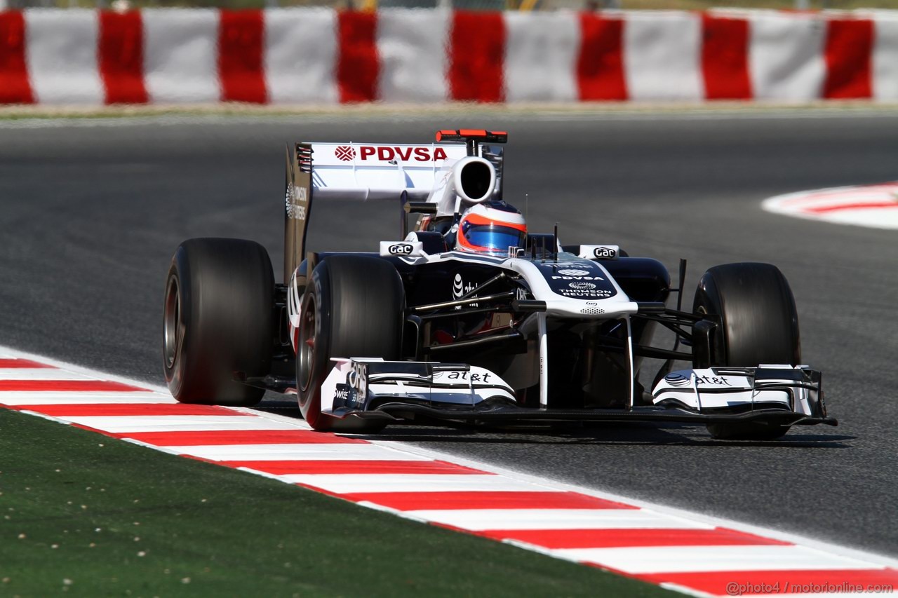 GP SPAGNA, 20.05.2011- Prove Libere 1, Venerdi', Rubens Barrichello (BRA), Williams FW33