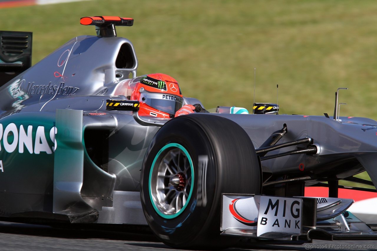 GP SPAGNA, 20.05.2011- Prove Libere 1, Venerdi', Michael Schumacher (GER), Mercedes GP Petronas F1 Team, MGP W02 