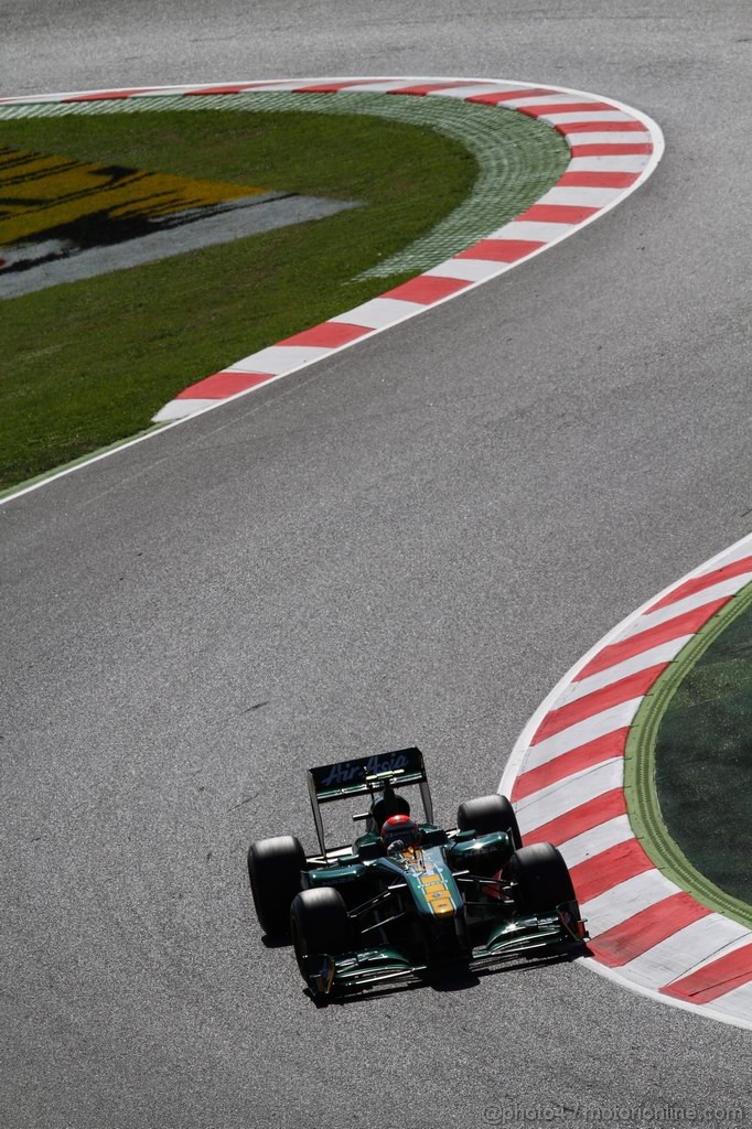 GP SPAGNA, 20.05.2011- Prove Libere 1, Venerdi', Jarno Trulli (ITA), Team Lotus, TL11 