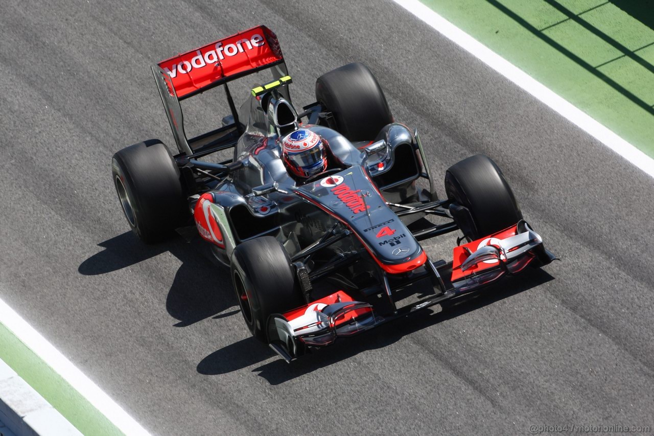 GP SPAGNA, 20.05.2011- Prove Libere 1, Venerdi', Jenson Button (GBR), McLaren  Mercedes, MP4-26 