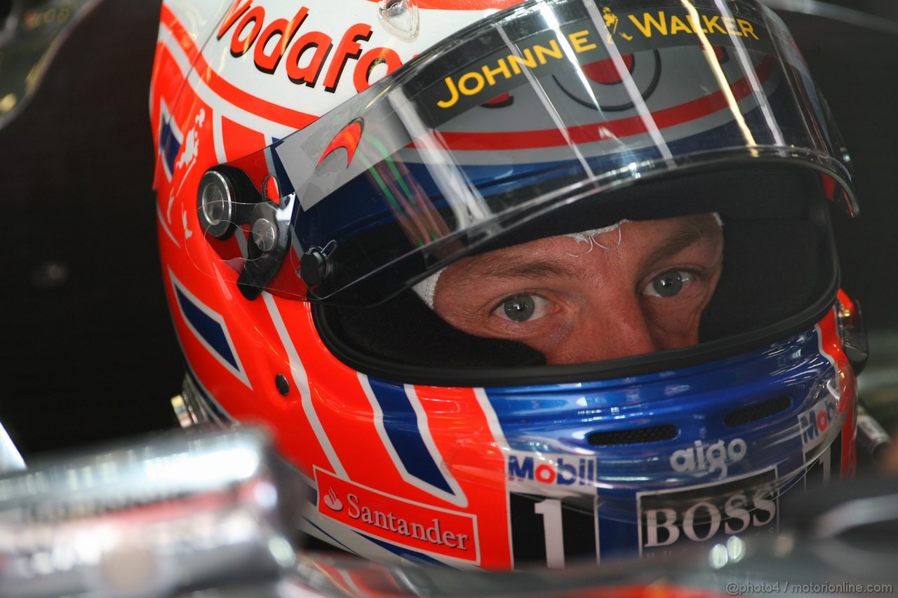GP SPAGNA, 20.05.2011- Prove Libere 1, Venerdi', Jenson Button (GBR), McLaren  Mercedes, MP4-26 