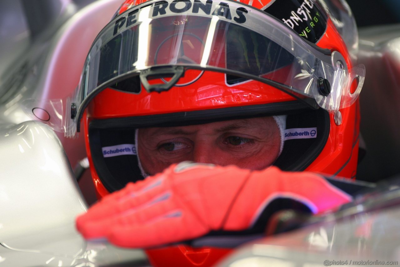 GP SPAGNA, 20.05.2011- Prove Libere 1, Venerdi', Michael Schumacher (GER), Mercedes GP Petronas F1 Team, MGP W02 