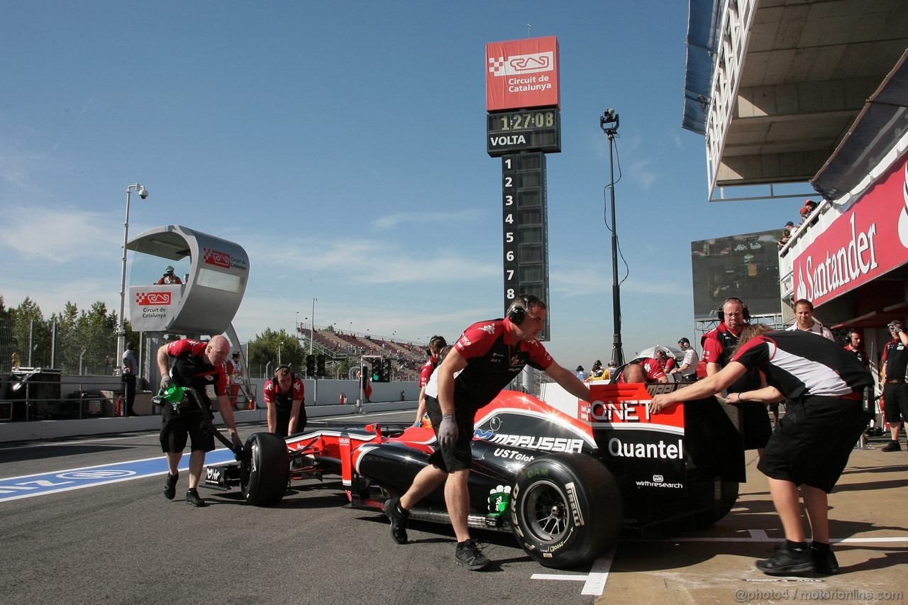 GP SPAGNA, 20.05.2011- Prove Libere 1, Venerdi', Jerome D'Ambrosio (BEL), Marussia Virgin Racing VR-02 