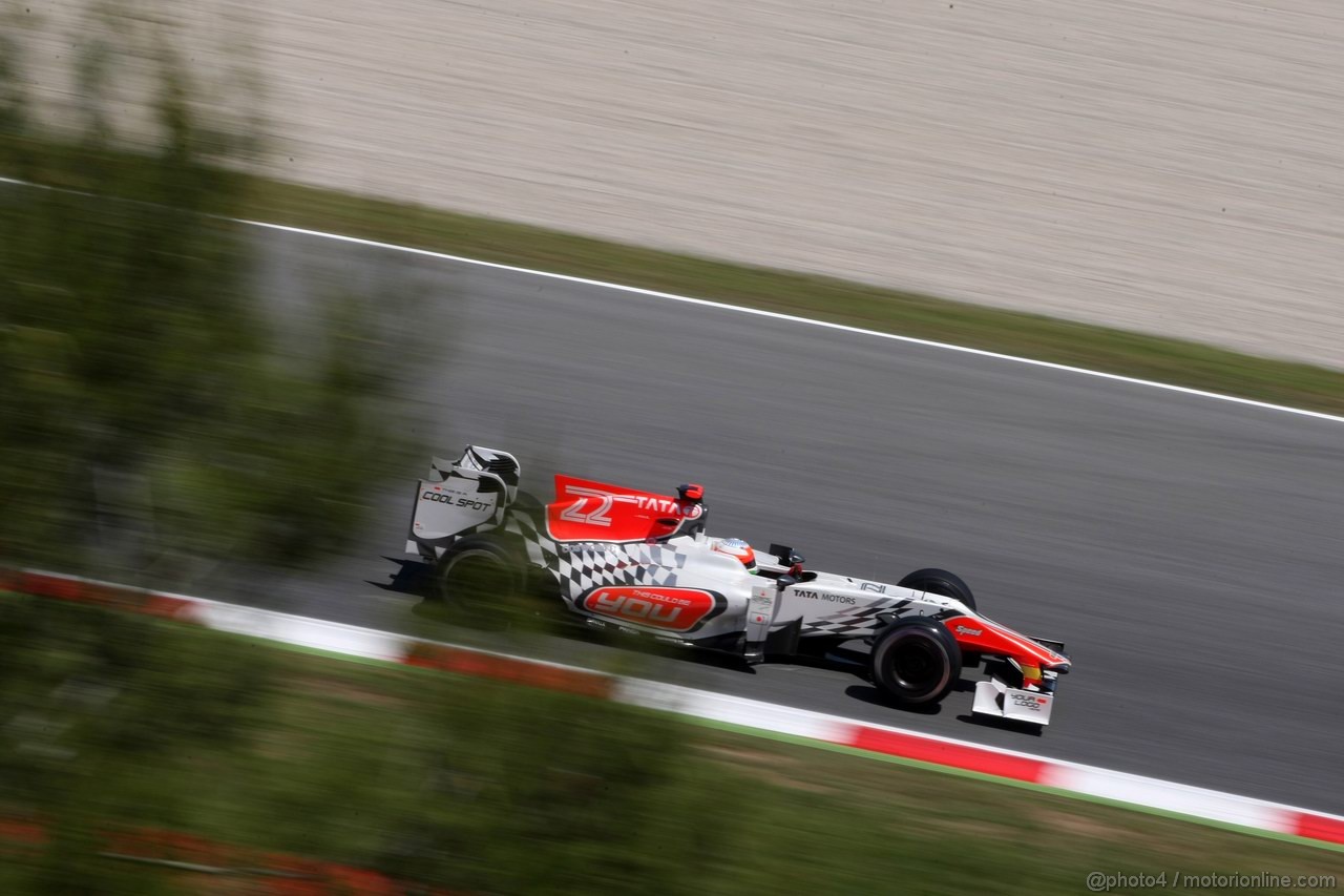 GP SPAGNA, 20.05.2011- Prove Libere 2, Venerdi', Narain Karthikeyan (IND), Hispania Racing F1 Team, HRT
