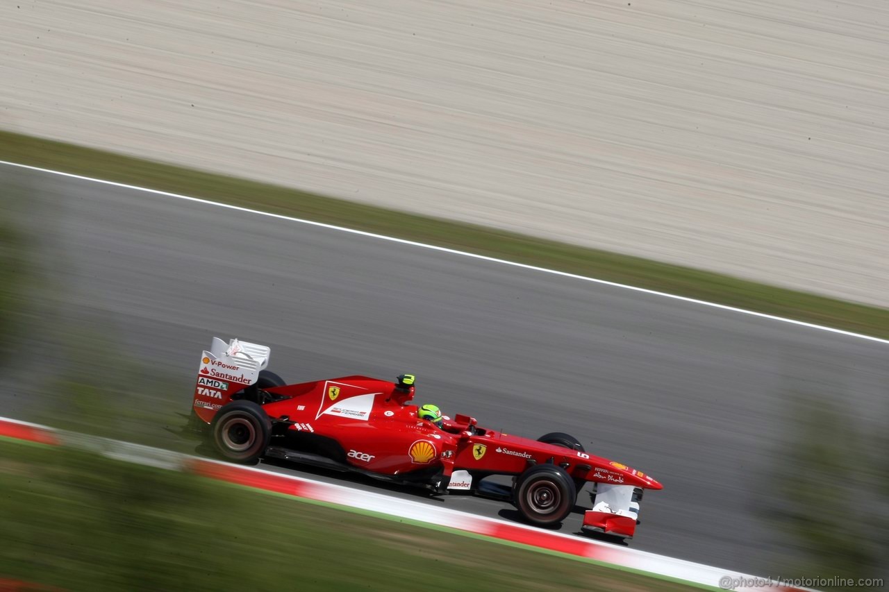 GP SPAGNA, 20.05.2011- Prove Libere 2, Venerdi', Felipe Massa (BRA), Ferrari, F-150 Italia