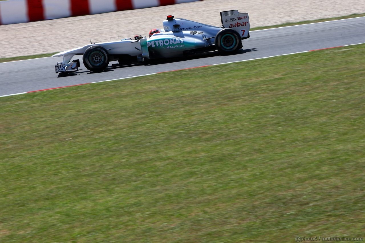 GP SPAGNA, 20.05.2011- Prove Libere 2, Venerdi', Michael Schumacher (GER), Mercedes GP Petronas F1 Team, MGP W02 