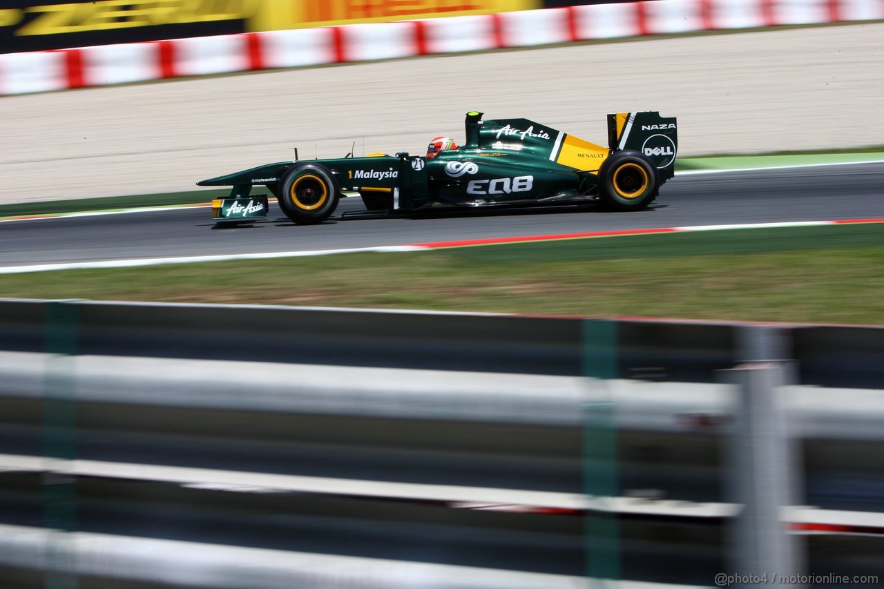 GP SPAGNA, 20.05.2011- Prove Libere 2, Venerdi', Jarno Trulli (ITA), Team Lotus, TL11 