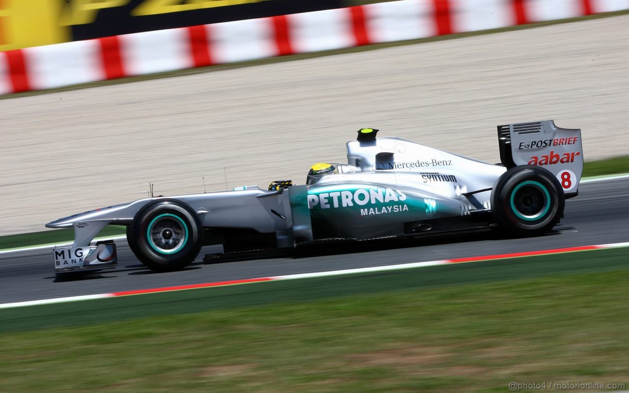 GP SPAGNA, 20.05.2011- Prove Libere 2, Venerdi', Nico Rosberg (GER), Mercedes GP Petronas F1 Team, MGP W02 