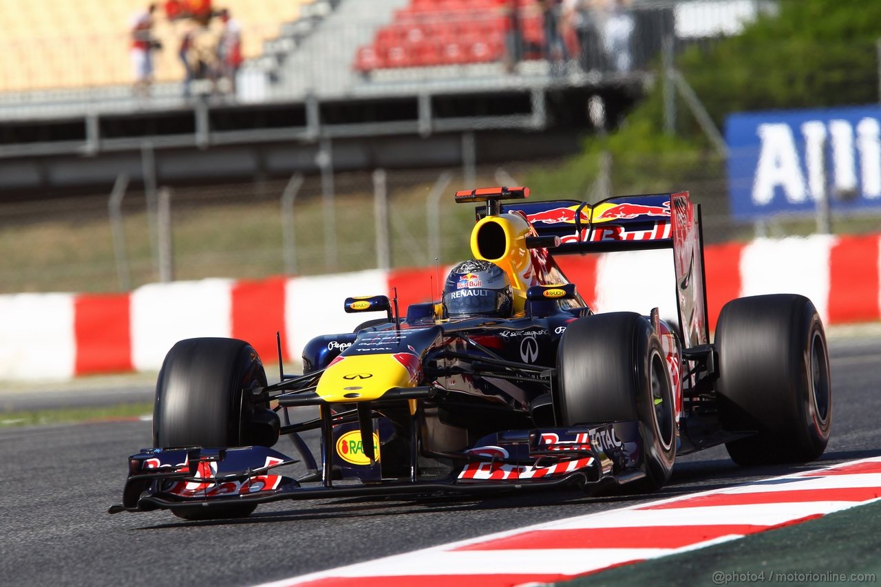 GP SPAGNA, 20.05.2011- Prove Libere 1, Venerdi', Sebastian Vettel (GER), Red Bull Racing, RB7 