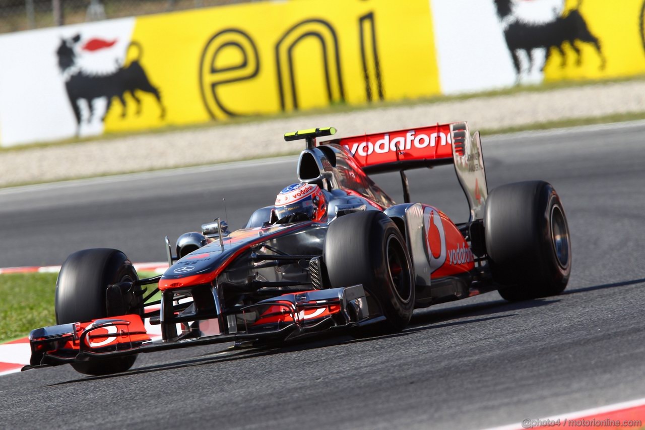 GP SPAGNA, 20.05.2011- Prove Libere 1, Venerdi', Jenson Button (GBR), McLaren  Mercedes, MP4-26 