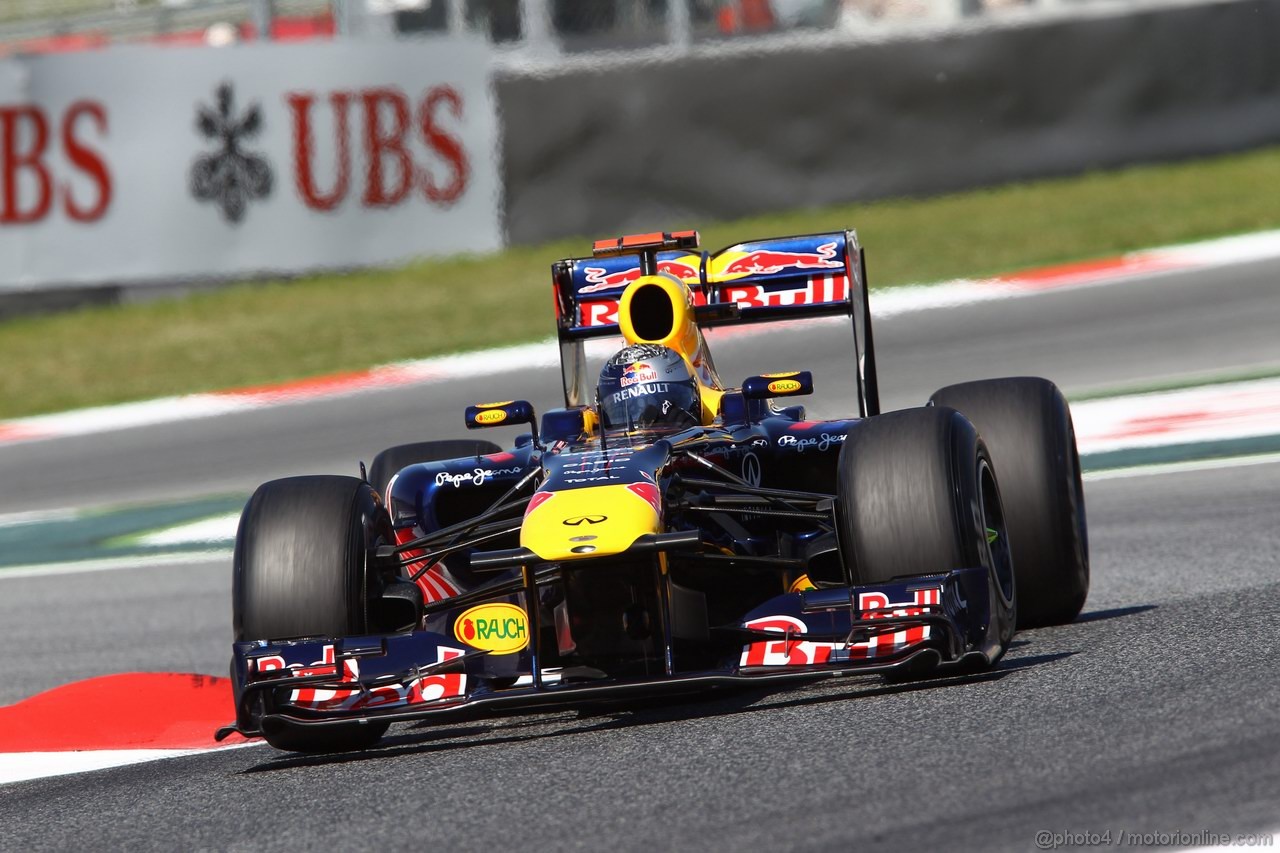 GP SPAGNA, 20.05.2011- Prove Libere 1, Venerdi', Sebastian Vettel (GER), Red Bull Racing, RB7
