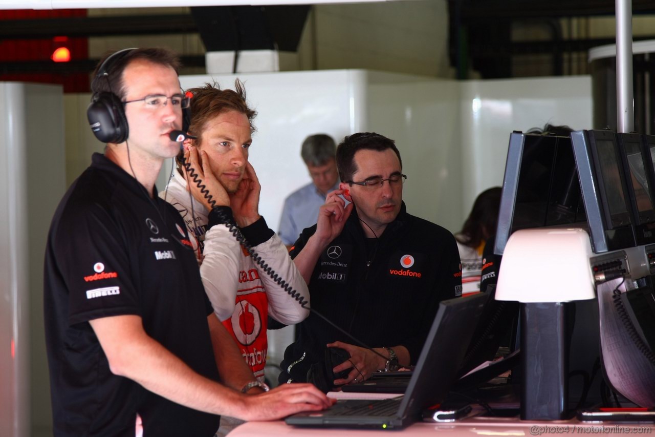 GP SPAGNA, 20.05.2011- Prove Libere 1, Venerdi', Jenson Button (GBR), McLaren  Mercedes, MP4-26 