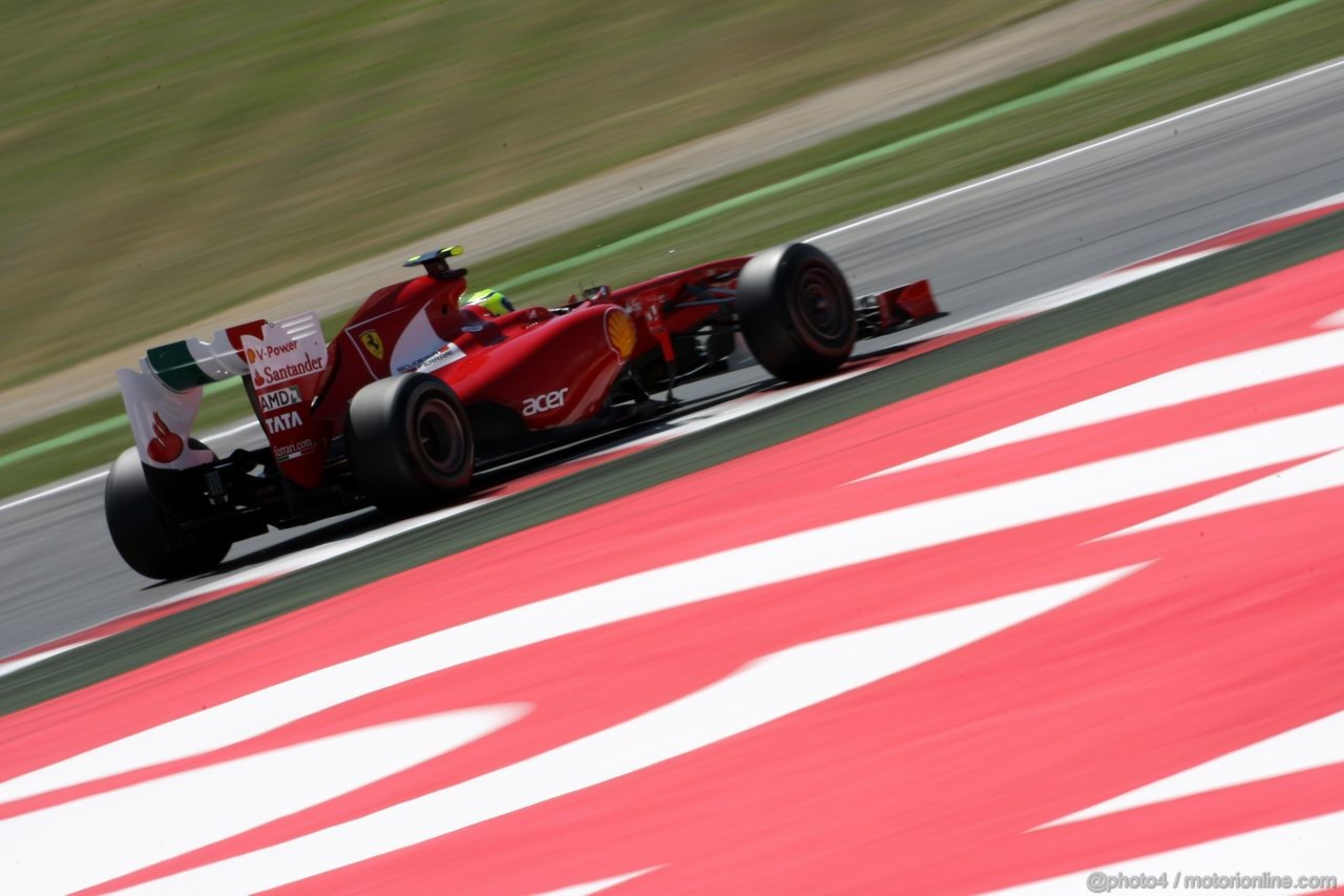 GP SPAGNA, 20.05.2011- Prove Libere 2, Venerdi', Felipe Massa (BRA), Ferrari, F-150 Italia 