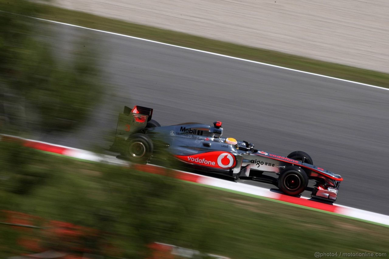 GP SPAGNA, 20.05.2011- Prove Libere 2, Venerdi', Lewis Hamilton (GBR), McLaren Mercedes, MP4-26