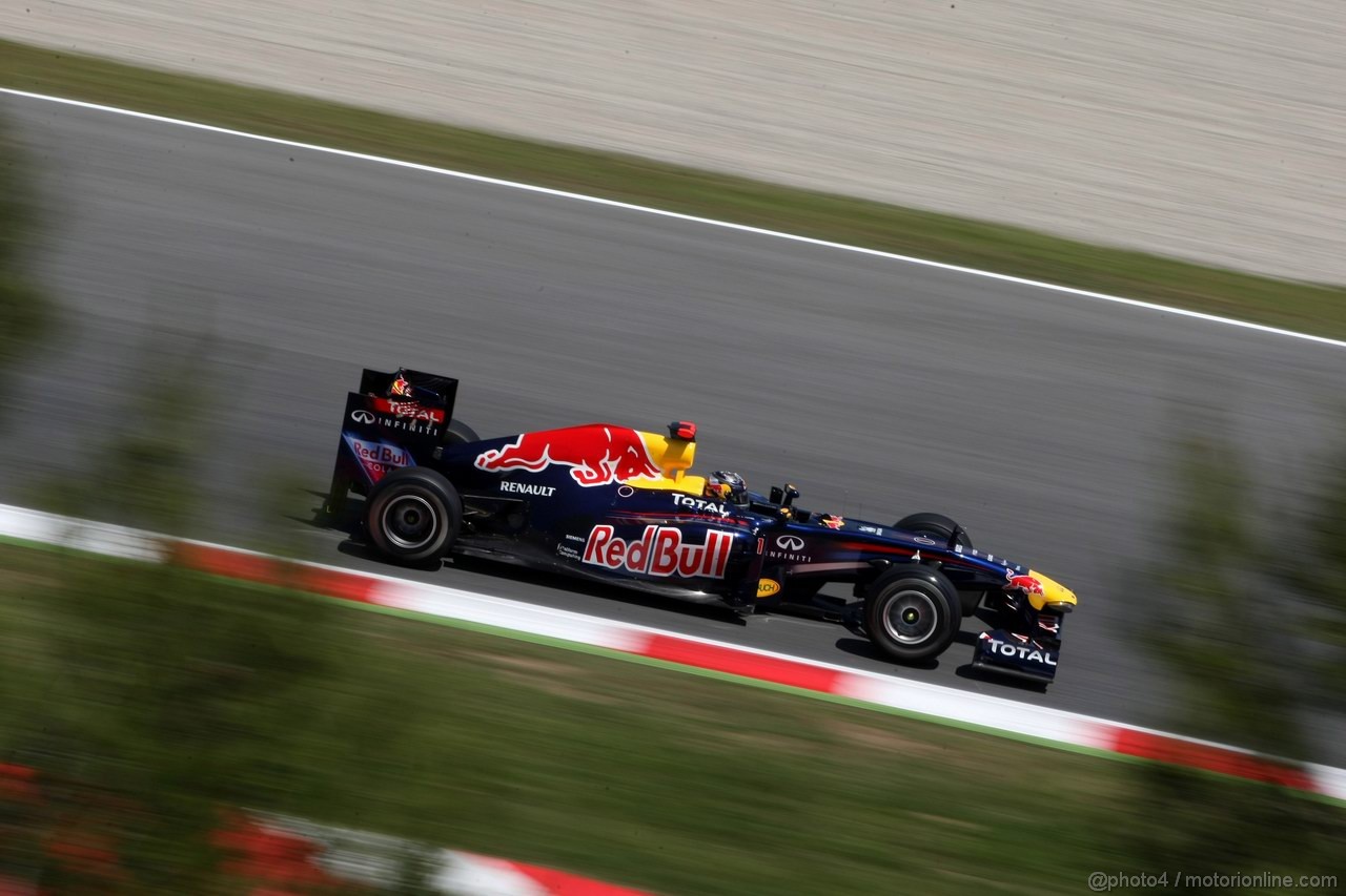 GP SPAGNA, 20.05.2011- Prove Libere 2, Venerdi', Sebastian Vettel (GER), Red Bull Racing, RB7 
