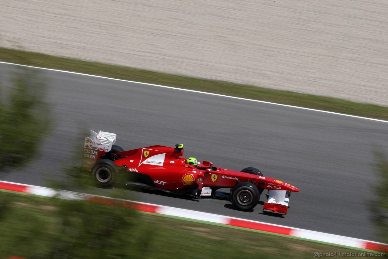 GP SPAGNA, 20.05.2011- Prove Libere 2, Venerdi', Felipe Massa (BRA), Ferrari, F-150 Italia 
