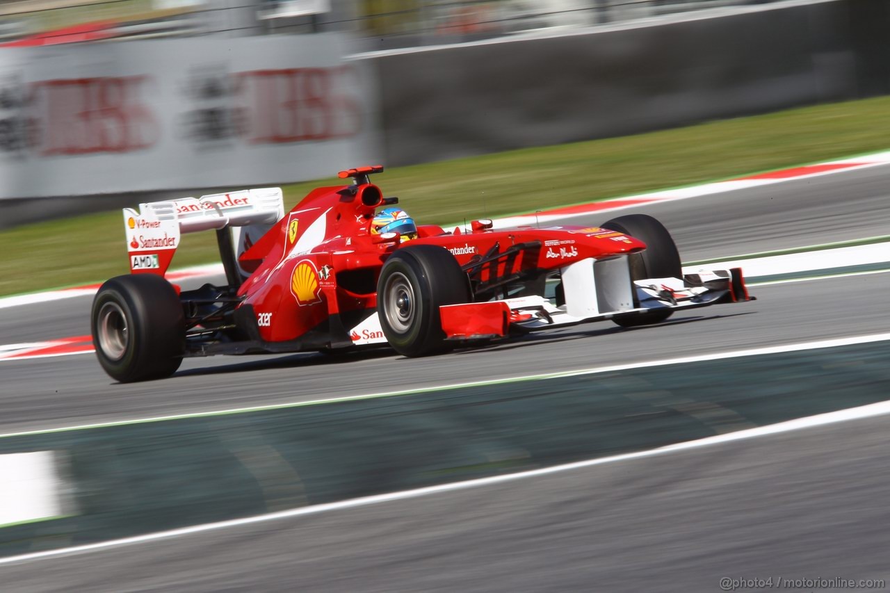 GP SPAGNA, 20.05.2011- Prove Libere 1, Venerdi', Fernando Alonso (ESP), Ferrari, F-150 Italia 