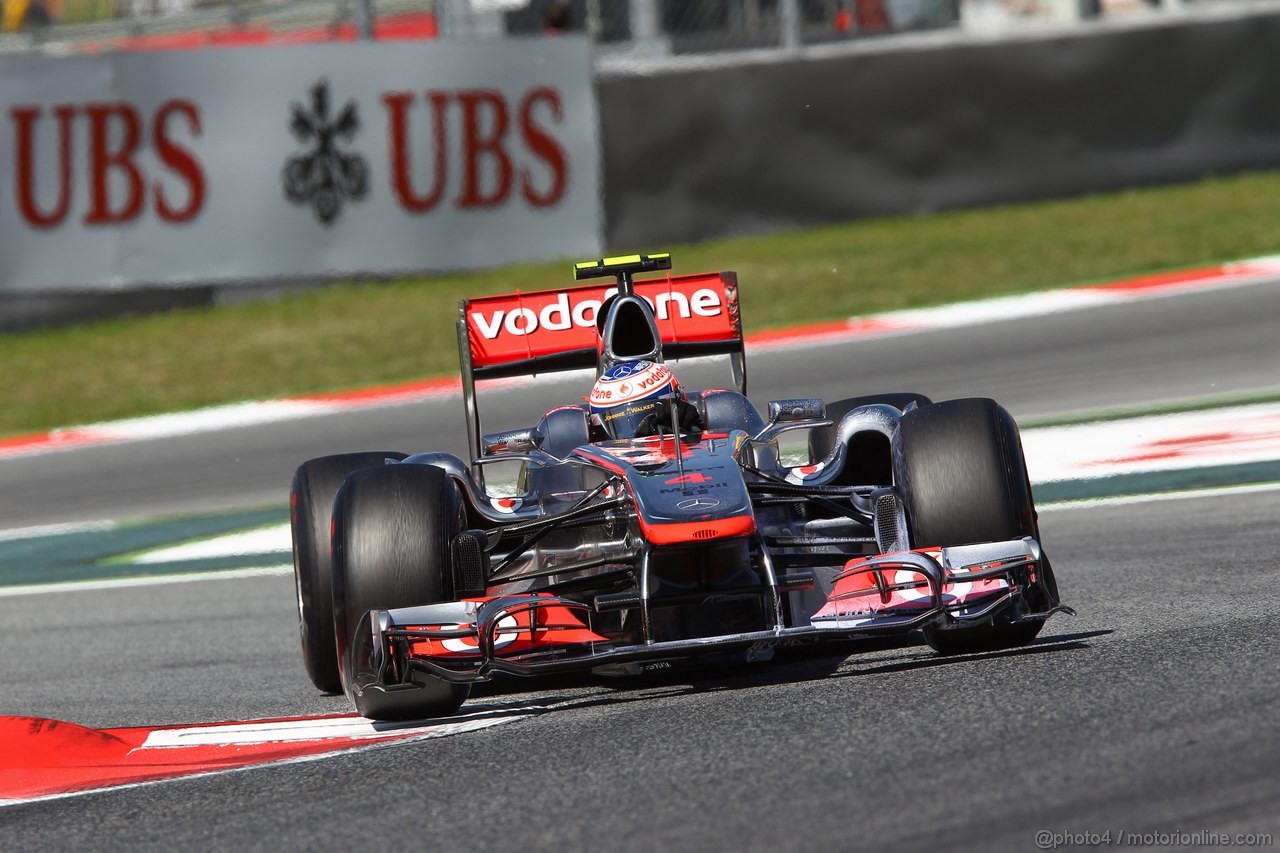 GP SPAGNA, 20.05.2011- Prove Libere 1, Venerdi', Jenson Button (GBR), McLaren  Mercedes, MP4-26 