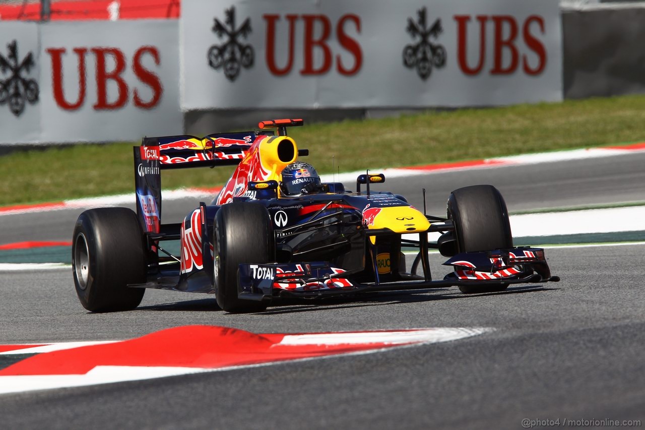 GP SPAGNA, 20.05.2011- Prove Libere 1, Venerdi', Sebastian Vettel (GER), Red Bull Racing, RB7 
