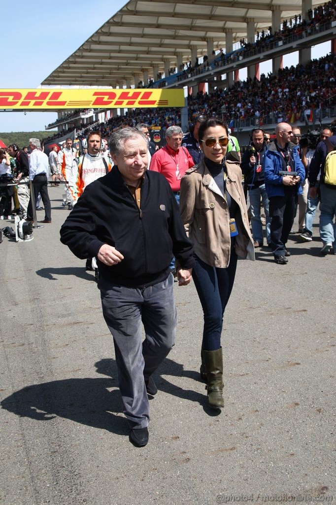 GP TURCHIA, 08.05.2011- Gara, Jean Todt (FRA), President FIA e sua moglie Michelle Yeoh