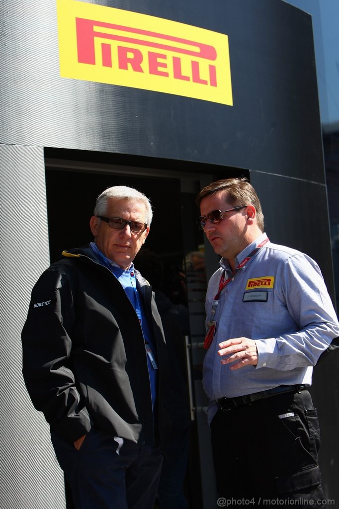 GP TURCHIA, 07.05.2011- Francesco Gori (ITA), Pirelli's CEO e Paul Hembery, Pirelli Motorspor Director 