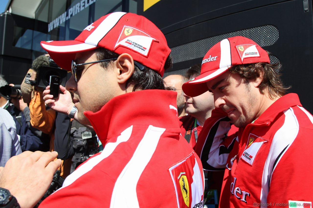 GP TURCHIA, 07.05.2011- Prove Libere 3, Sabato, Felipe Massa (BRA), Ferrari, F-150 Italia e Fernando Alonso (ESP), Ferrari, F-150 Italia 