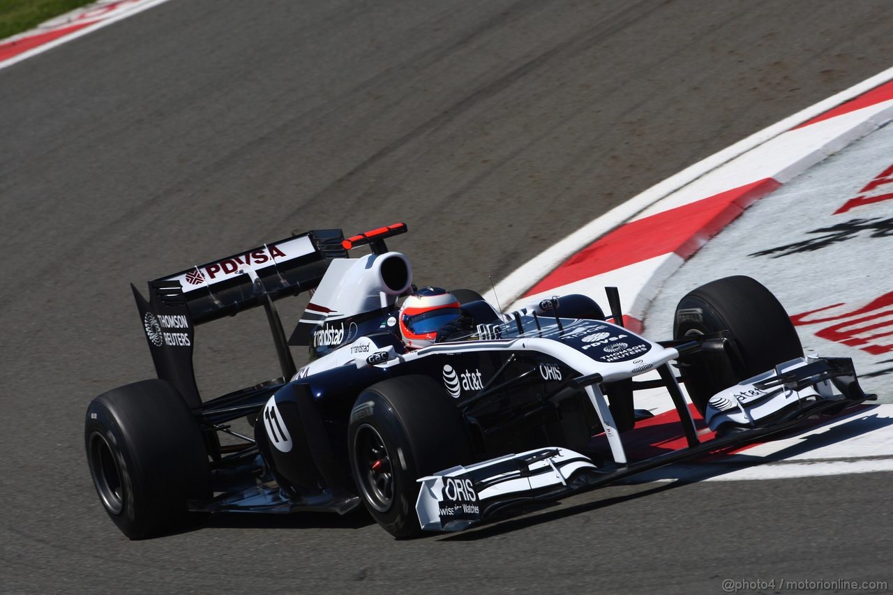 GP TURCHIA, 07.05.2011- Prove Libere 3, Sabato, Rubens Barrichello (BRA), Williams FW33 